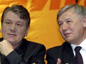 Виктор Ющенко и Юрий Ехануров. Фото с сайта podrobnosti.ua (с)