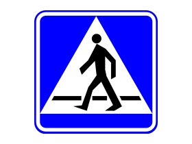 Дорожный знак "Пешеходный переход"