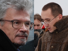 Эдуард Лимонов и Роман Попков. Фото: Каспаров.Ru