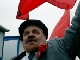 Шествие Левого фронта 7 ноября. Актер, изображающий Ленина Фото Каспарова.Ru