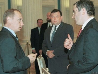 Владимир Путин и Михаил Ходорковский. Фото: crazy.werd.ru