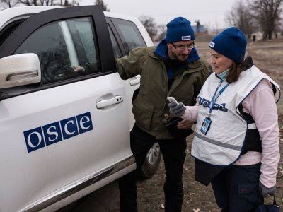 Миссия ОБСЕ на востоке Украины. Фото: polit.ru