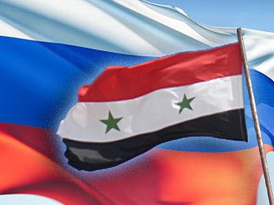 Флаги России и Сирии. Фото: vpoanalytics.com