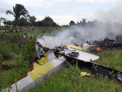 Разбившийся самолет в Колумбии. Фото: cdn.minval.az