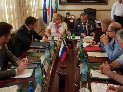Встреча Татьяны Москальковой с представителями силовых ведомств Чечни в Грозном. Фото: Instagram Москальковой