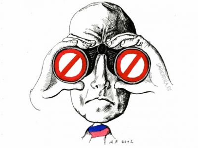 Запретитель. Фото: карикатура А. Яковлева, caricatura.ru/art/yakovlev/url/parad/yakovlev/20447/