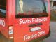 Автобус со швейцарскими болельщиками. Фото: @dombrovskaya.volonter / Facebook