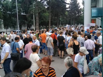 Митинг против повышения пенсионного возраста. Фото: Владимир Лапкин, Каспаров.Ru