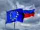 Флаг ЕС и России. Фото: eurorussians.com