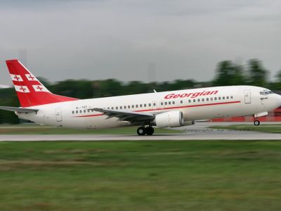 Самолет boeing 737 Georgian Airway. Фото: economy.ge